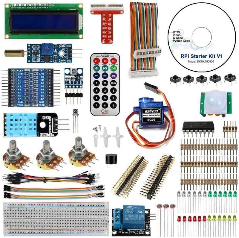 OSOYOO(オソヨー) Raspberry Pi 用 学ぶ電子工作キット 初心者演習用パーツセット ラズパイ11実例 回路配線図とサンプルスケッチ有り プログラミング ラズベリー パイ 超入門 スターター学習キッ