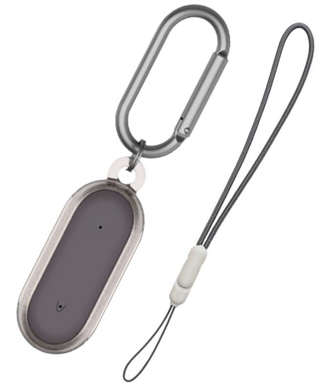 For PLAUD NotePin AI ボイスレコーダー ケースPC製 軽量 擦り傷防止 着装まま充電可能 着脱簡単（透明グレーです）