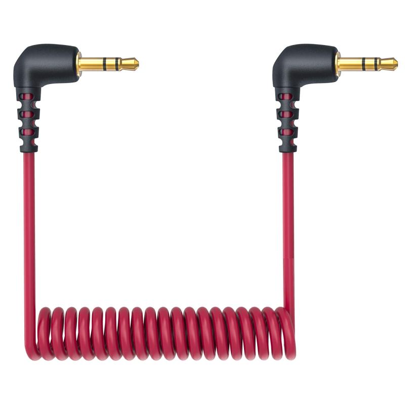 Rode用ケーブル SC2 3.5mm TRS マイクケーブル カメラパッチコード L型ミニプラグ オスオス wuernine VideoMic GOなど対応 カメラ レコーダーなど用