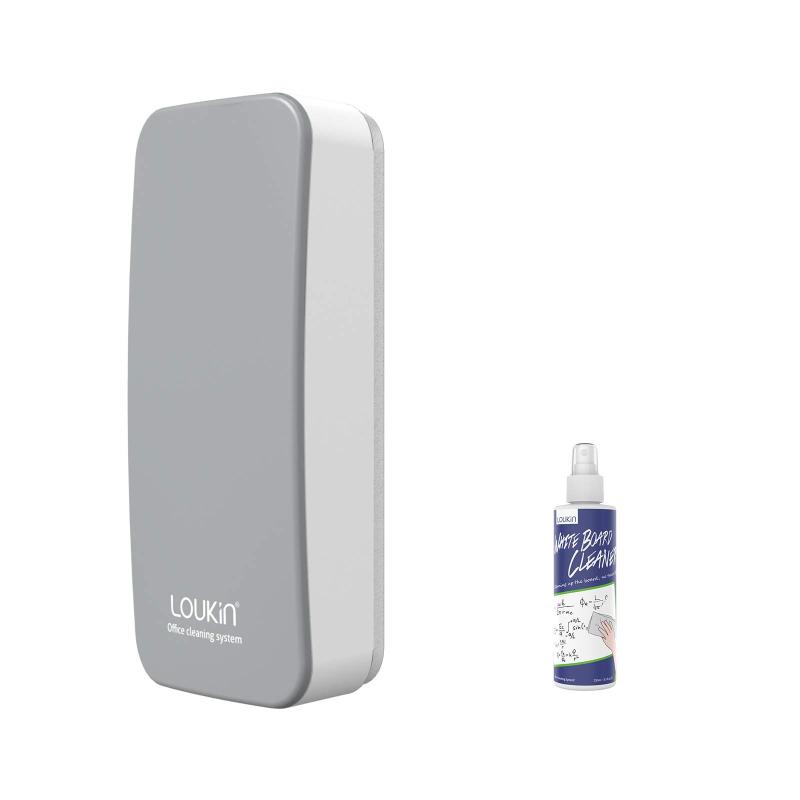 LOUKIN ホワイトボードイレーザー マグネット付き 100mlのクリーナー付き