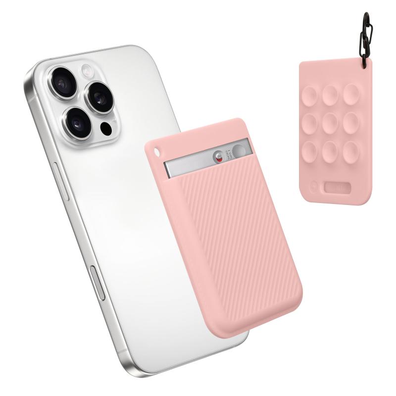 ソファポテトのkwmobile カバー PLAUD Note AI Voice Recoder対応 ケース - ボイスレコーダー 傷防止 耐衝撃 シリコン 吸盤 黒色｜アングル2