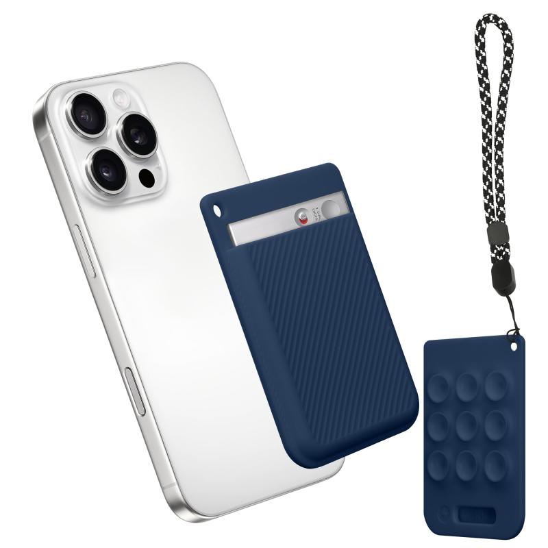 ソファポテトのkwmobile カバー PLAUD Note AI Voice Recoder対応 ケース - ボイスレコーダー 傷防止 耐衝撃 シリコン 吸盤 黒色｜アングル3