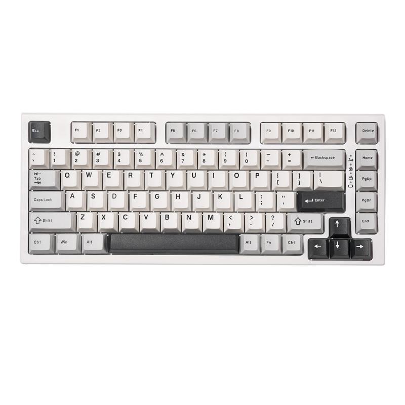 YUNZII YZ75 75% ホットスワップ対応ワイヤレスゲーミングキーボード RGBバックライト BT5.0/2.4G/USB-C、Dye Sub PBTキーキャップ Linux/Win/Mac用 技適認証取得