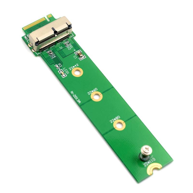 Cablecc PCI Express PCI-E 1X &amp; 4X to 12+16ピン 2013-2017 Mac Pro Air SSD 変換カード A1493 A1502 A1465 A1466用