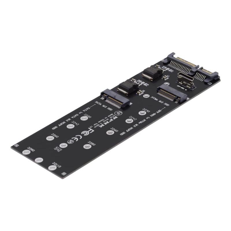 Cablec Oculink 4 X SFF-8612 SFF-8611からNVME/PCI-E 16 X/SATA+NVME+NGFFアダプタ、マザーボード用