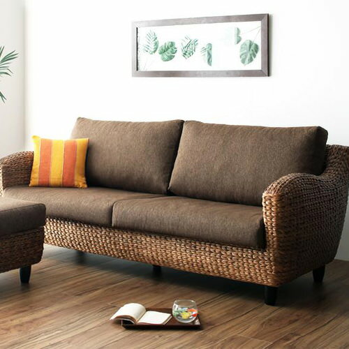 ソファ ソファー カウチ 3人掛け以上 ブラウン マルチカラー 幅：50cm?59cm 奥行き：50 ...