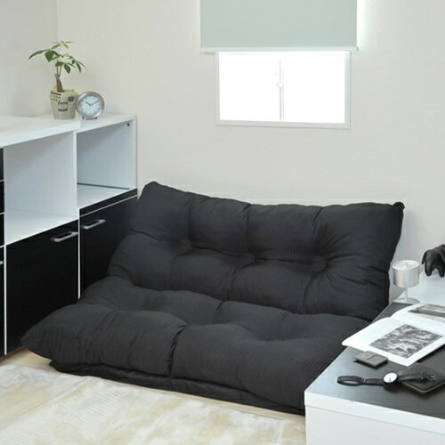 ソファ ソファー リクライニング 2人掛け ブラック ホワイト レッド ピンク オレンジ グリーン ブルー 幅:50cm?59cm 奥行き:130cm?139cm 高さ:60cm?69cm 完成品 布地 日本 2人掛け ロー 座椅子 リクライニング 青 ブルー 黒 ブラック 茶 ブラウン 赤 レッド [2]