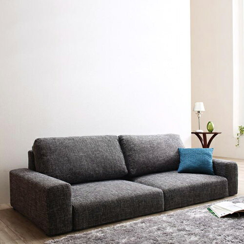 2人掛け ローソファー 高級感、品格を感じるデザイン ロースタイル ワイド肘 ロータイプ アイボリー sofastyle-10003649 ソファスタイル 楽天市場店 サンプル画像2