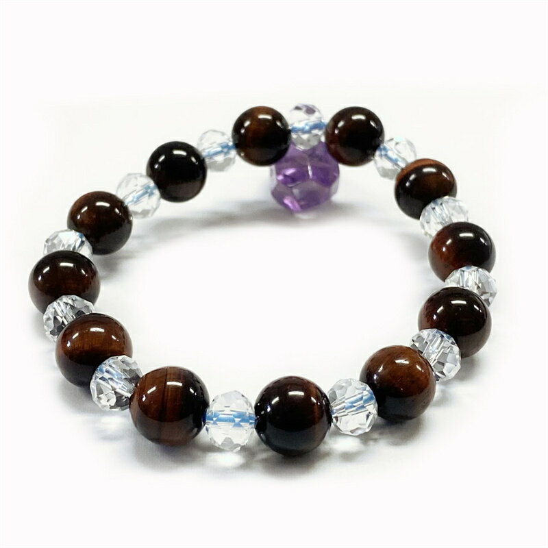 レッドタイガーアイ　期間限定ストラッププレゼント付き　赤虎目石　　5A　ブレスレット　短連　半連　南アフリカ産　天然石　パワーストーン　天然石ブレスレット　玉径10mm