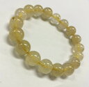 ルチルクオーツ 金針水晶●玉径約10mm内径 16cm 19粒 ブレスレット●半連●ブラジル産●天然石●パワーストーンブレスレット 金運最強 メール便限定送料無...