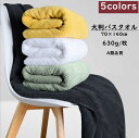 【母の日★10%OFF】 バスタオル 大判 厚手 ホテル仕様 単品 コットン100% 極厚 無地 630g 全5色 70cmx140cm ホテルスタイル 超吸収...