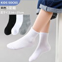 【ポイント10倍】 キッズ スクールソックス 5足組 子供 靴下 無地 セット 14-25cm 子供用 学生 ソックス 綿 靴下 ショートソックス 男の子 女の...