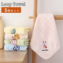 【母の日★10%OFF】 ループタオル ミニタオル 5枚セット 30×30cm マイクロファイバー ハンドタオル 極柔らかい 速乾性 ふわふわ ふかふか キッチ...