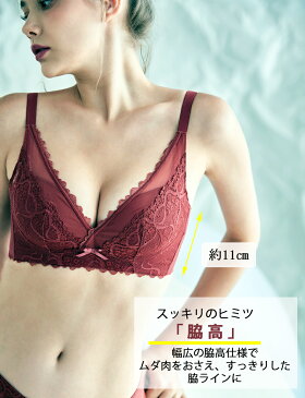 【ブラジャー ショーツ セット】ノンワイヤー 小胸 ワイヤレスブラ 自然盛ブラ レース 自然な美胸ライン 盛りすぎない 締め付けない パカパカしないブラ 脇高でしっかり補正&谷間! やわらか 盛りブラ 産後ブラ寄せ 脇肉スッキリ 5色 補正ブラ リフトアップ
