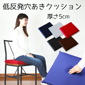 【高品質低反発50mmクッションシリーズ】低反発穴あき5cmクッション 低反発 CUSHION クッション 座布団 ざぶとん ザブトン ドーナツクッション 穴 クッション 穴あき　クッション 痔 クッション お尻 痔 クッション ドーナツクッション