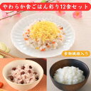 【送料無料】やわらか食ごはん彩り12食セット 介護食 やわらか食 お試し 歯ぐきでつぶせる 冷凍 冷凍食品 柔らかい 食べやすい おいしい お米 主食 惣菜 食...