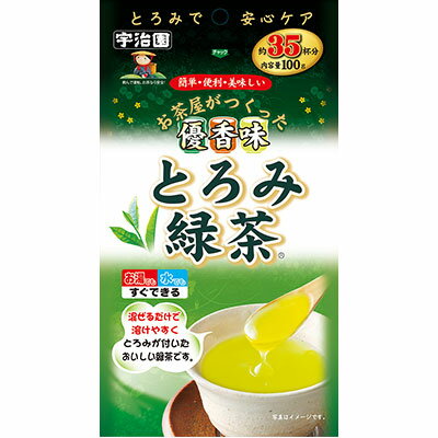 送料無料 とろみ緑茶100gX20個 【1ケース】宇治園 スマイル食品【YS】