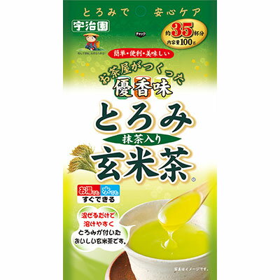 送料無料 とろみ抹茶入り玄米茶 100gX20個 【1ケース】宇治園【YS】