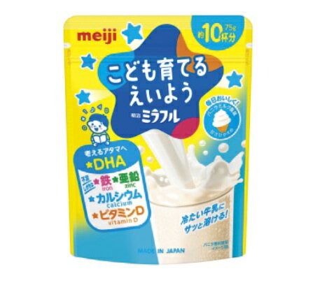 明治 ミラフル粉末飲料 バニラミルク風味 75g 明治乳業【RH】