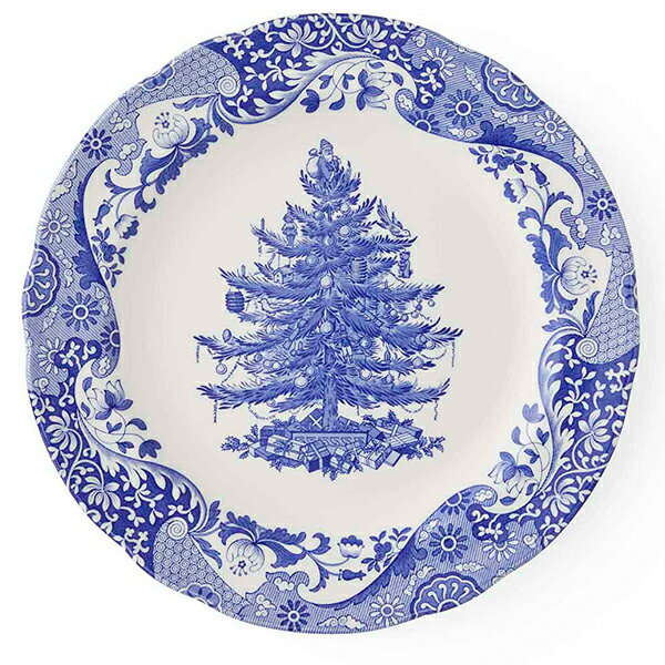 樂天商城 - スポード ブルーイタリアン・クリスマス プレート27cm BLIXT0100　イギリス　洋食器　陶器