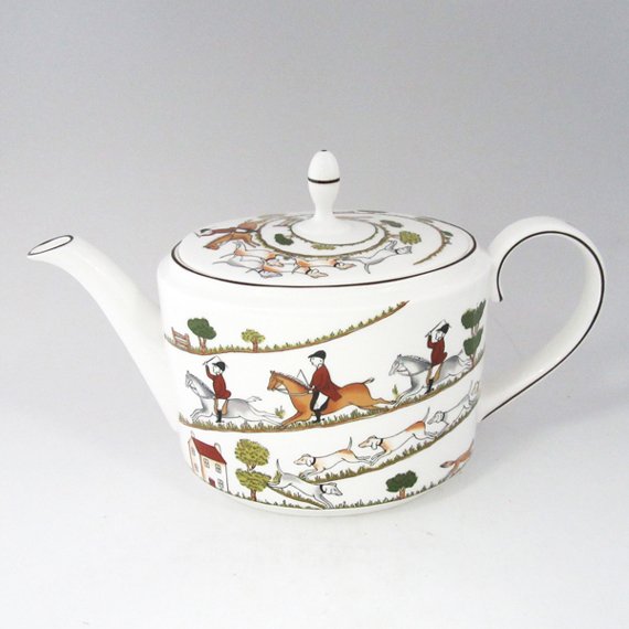 ウェッジウッド　ハンティングシーン　ティーポット　Wedgwood　イギリス　洋食器　ブランドのサムネイル