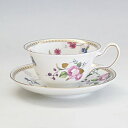 ウェッジウッド ローズゴールド ティーカップ&ソーサー(ピオニー)紅茶専用 Wedgwood イギリス 洋食器 ブランド