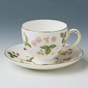 ウェッジウッド ワイルドストロベリー ティーカップ&ソーサー(珈琲紅茶兼用) Wedgwood イギリス 洋食器 ブランド