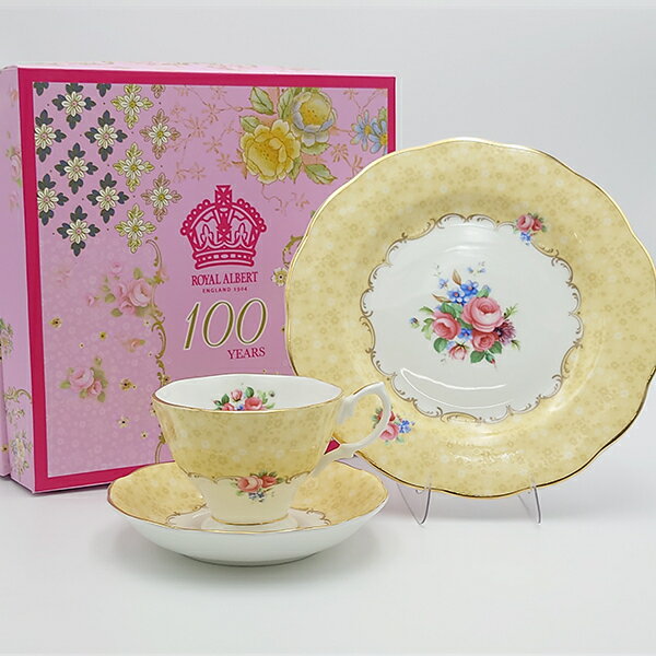ロイヤルアルバート　100周年記念ティーフォーワンセット1990年代　ブーケ　イギリス　洋食器のサムネイル