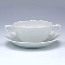 リンドナー プレインホワイト スープカップ&ソーサー Lindner ドイツ 洋食器