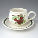 ポートメリオン ポモナ ブレックファーストカップ&ソーサー チェリー PL04155Lat duke cherry 洋食器 イギリス ボタニック