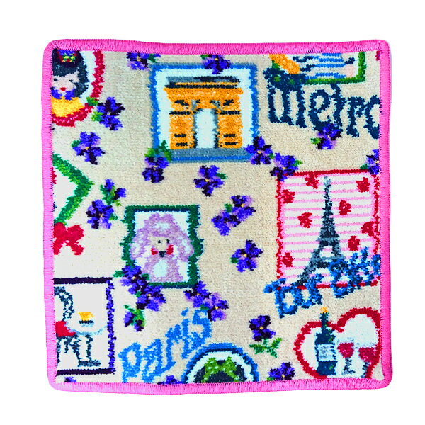 フェイラー　ウォッシュタオル　tour de Paris ラズベリー　25x25cm　ドイツ　高品質　ブランド