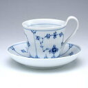 ロイヤルコペンハーゲン ブルーフルーテッドプレイン ハイハンドルカップ&ソーサー(S) 1017176(1 101 092) 洋食器 デンマーク ブランド
