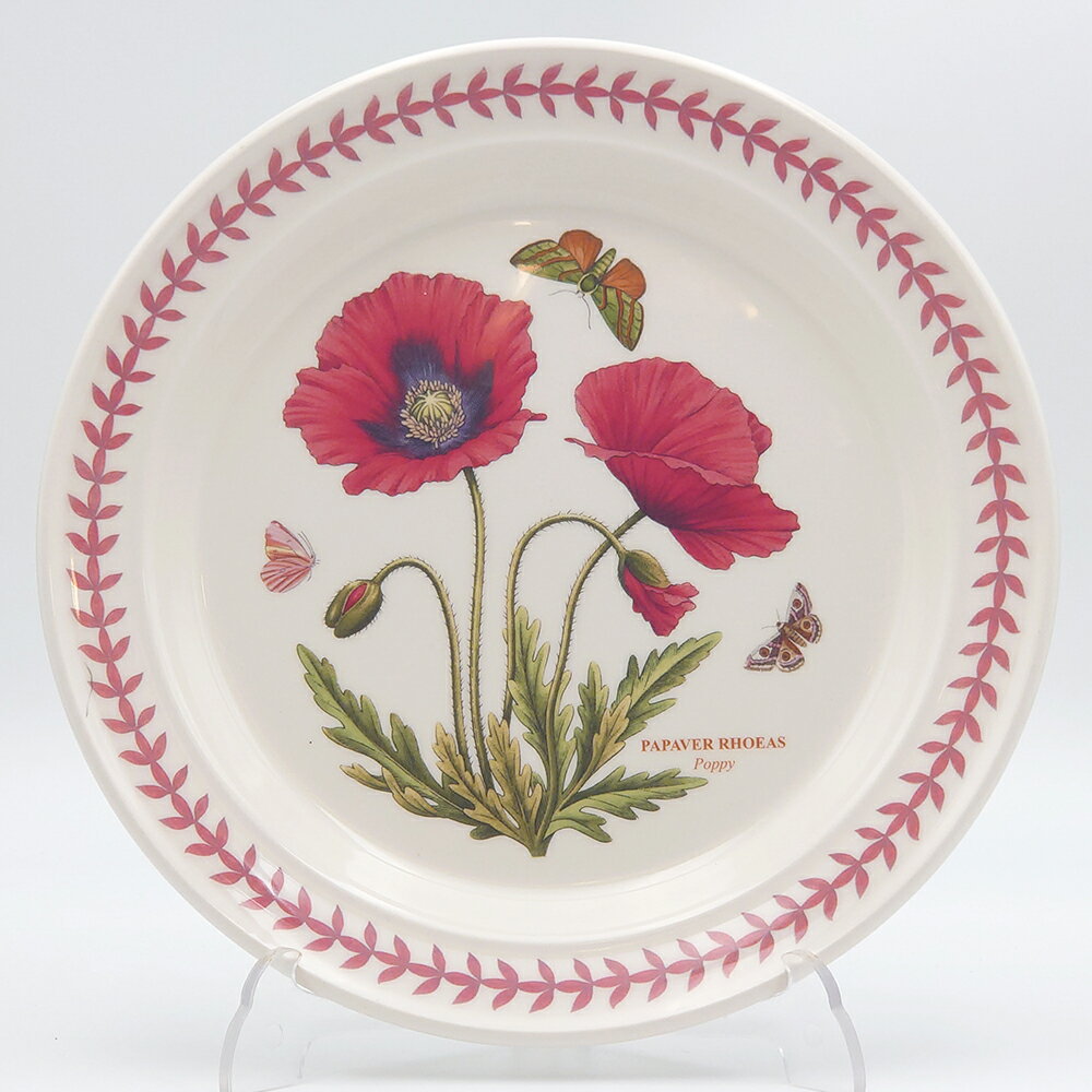 ポートメリオン ボタニックガーデン・メドウ プレート25cm ポピー BGM05052 洋食器 イギリス ボタニック