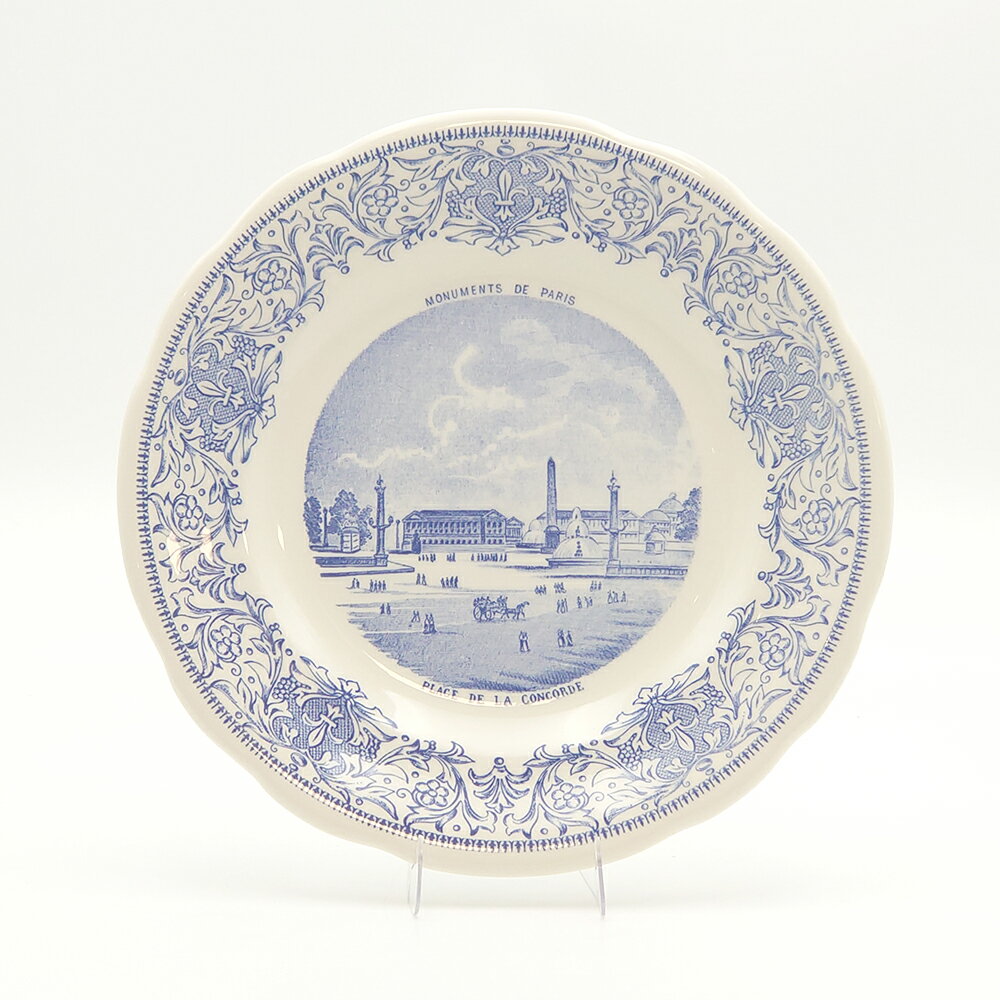 ジアン モニュメントパリ プレート19.8cm コンコルド広場　洋食器　フランス　ボタニカル