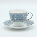 ウェッジウッド フロレンティーンターコイズ ティーカップ&ソーサー(珈琲紅茶兼用) Wedgwood イギリス 洋食器 ブランド