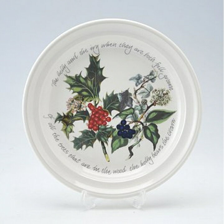 樂天商城 - ポートメリオン ホーリー&アイビー プレート20cm HV05075　洋食器　イギリス　ボタニック