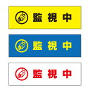 【送料無料】監視中 注意プレート 横 300×100mm