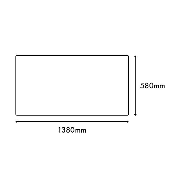 デスク マット 再生塩ビ 光沢仕上げ (1380×580mm) WEB限定 2