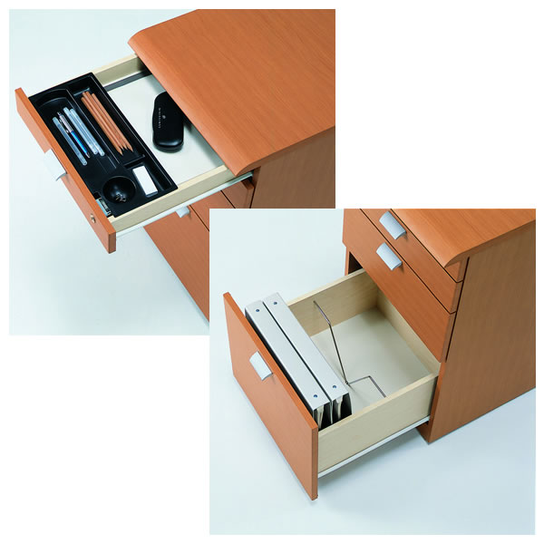 脇机 サイドデスク 4段 木製 バルバーニ ワークスタジオ Valvanne WORKSTUDIO DD-F250 W41.4×D50×H72cm 日本製 国内生産 ワゴン キャビネット [3]
