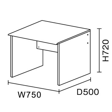 ワークスタジオ ミニデスク DD-751（W75×D50）