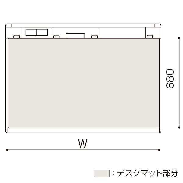 デスク マット イトーキ CZYデスク CRYデスク 用 幅158×奥行68cm 光学式マウス対応...