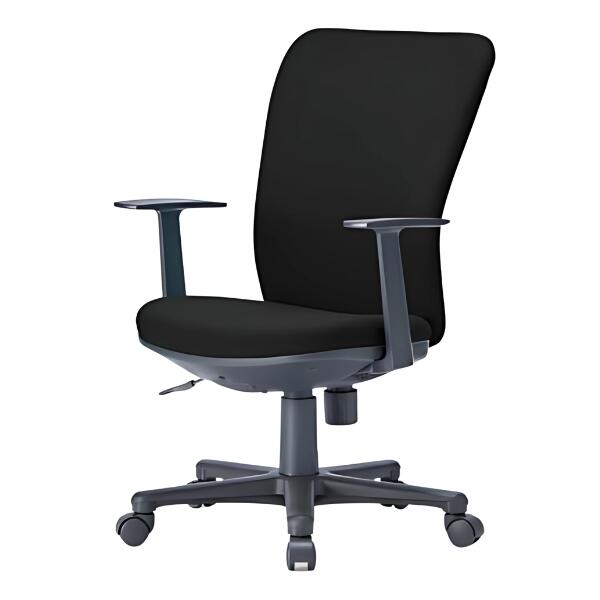 aico アイコ オフィスチェアー 事務椅子 事務用チェア 椅子 イス ミドルバック T型肘付 OA-1255TJ