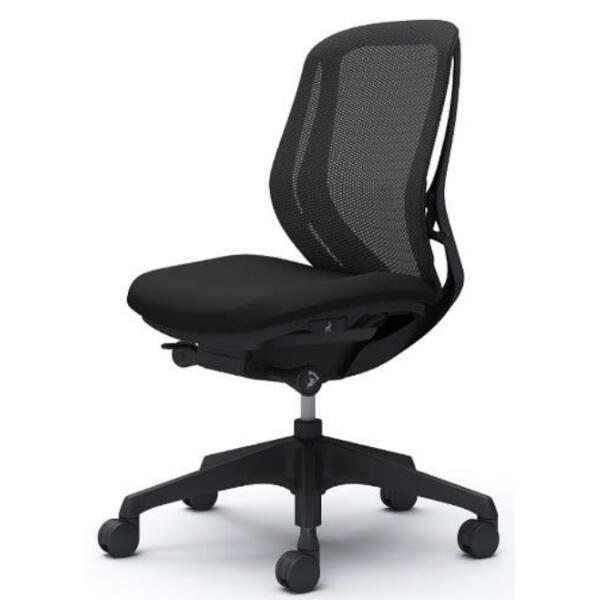 在宅 テレワーク オカムラ オフィスチェア シルフィー チェア ローバック 背メッシュタイプ 肘なし 樹脂脚 ハンガー無 ランバー無 本体カラーブラック C631XR ※短納期カラーのみの掲載