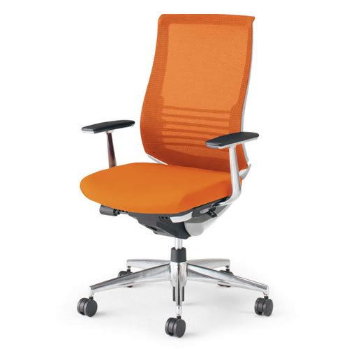 コクヨ オフィスチェア ベゼル チェア ファンクショナルタイプ ランバーサポート付 固定肘 ホワイトフ..