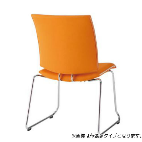 TOKIO ミーティングチェア 椅子 会議用イス 会議チェア ループ脚タイプ 肘なし ビニールレザー張り FMP-R2L-S