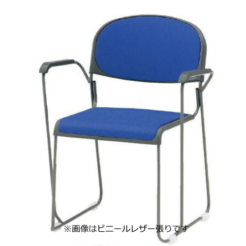 樂天商城 - TOKIO 4脚セット 会議椅子 ミーティングチェア 椅子 会議用イス 会議用チェア 塗装脚 肘付 布張り FNT-10AF-S-SET