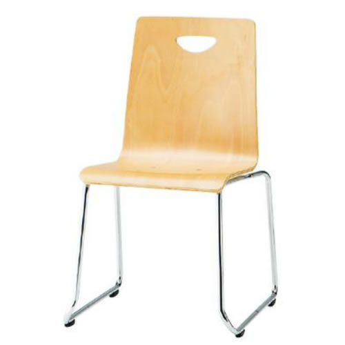 TOKIO スタッキングチェア 4脚セット ミーティングチェア リフレッシュチェア ループ脚 肘なし RN-2-SET