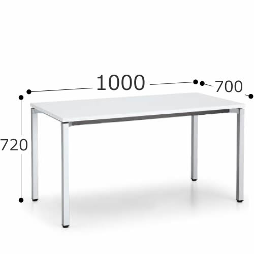 樂天商城 - コクヨ デスク デルフィ2 スタンダードテーブル 幅1000×奥行700×高さ720 SD-DJ107
