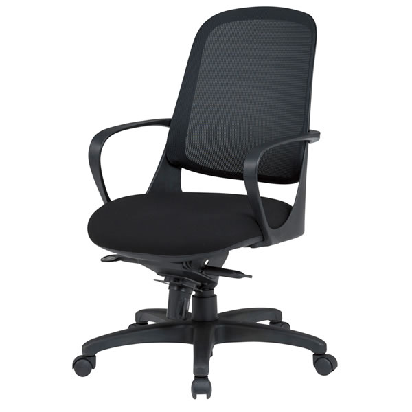 樂天商城 - TOKIO オフィスチェア 椅子 事務イス 事務用チェア デスクチェア 背メッシュチェア 肘付き CF-6M_v