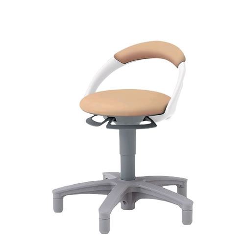 イトーキ サポートスツール 背付 固定脚 ビニールレザー PCK-1101DL